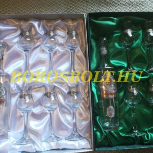 Pálinkás Készlet Címeres Ón Díszítéssel