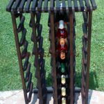 Bortartó Állvány 32 Bornak Keményfából INGYENES Szállítással