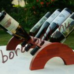 Asztali Pácolt Fa Bortartó 8 palacknak