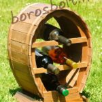 Hordó Alakú Bortartó Állvány  4-es INGYENES Szállítással