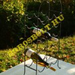 Kovácsoltvas Bortartó Állvány 18 Palackos