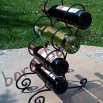 Kovácsoltvas Bortartó Állvány íves 4-es