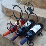 Kovácsoltvas Bortartó Állvány "háromszög" 6 palackos