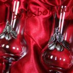 Pálinkás Ajándék Készlet, 2 db Ón Díszes Pohár Díszdobozban