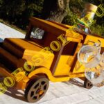 Teherautó Pálinkás Készlet Hordó Pálinkás Üveggel