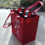 Bortartó szövettáska 6-os (fekete,bordó)