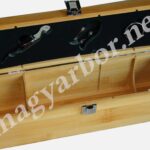 Bambusz Borosdoboz 3 db Boros Kellékekkel