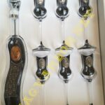 Vadászos Pálinkás Készlet Ón Cimkés 7db-os